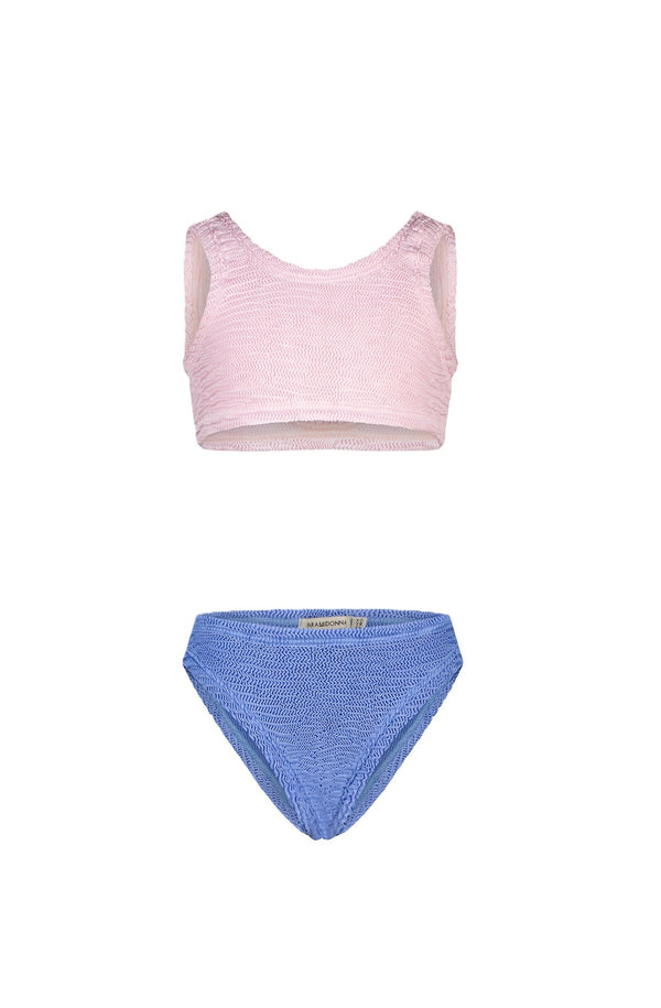 PARAMIDONNA Girls Katy Pink Cake and Blue Jean Bikini