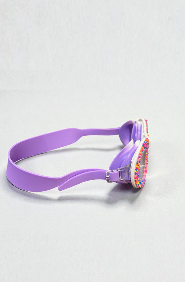 HAMAC Girls Swim Goggles Sprinkles Purple