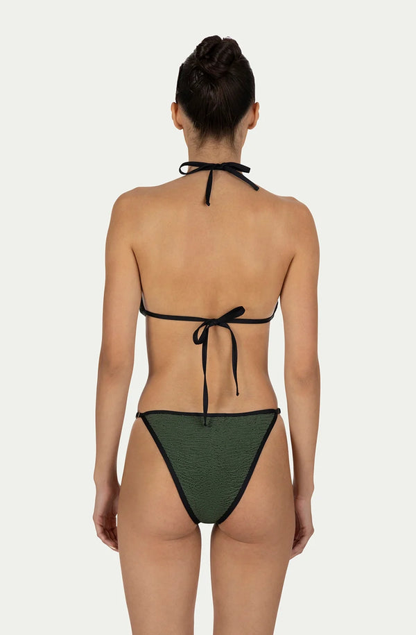 PARAMIDONNA Women Klara Forest Green Triangle Bikini