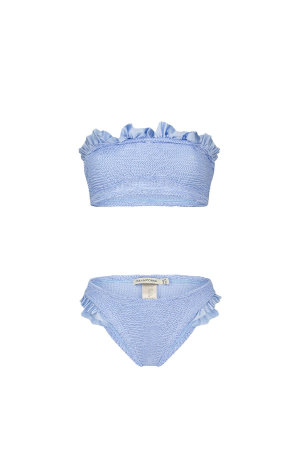 PARAMIDONNA Women Kylie Lavender Ruffle Bandeau Bikini