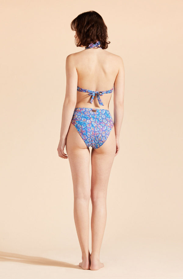 VILEBREQUIN Women High Waist Bikini Bottom Carapaces Multicolored