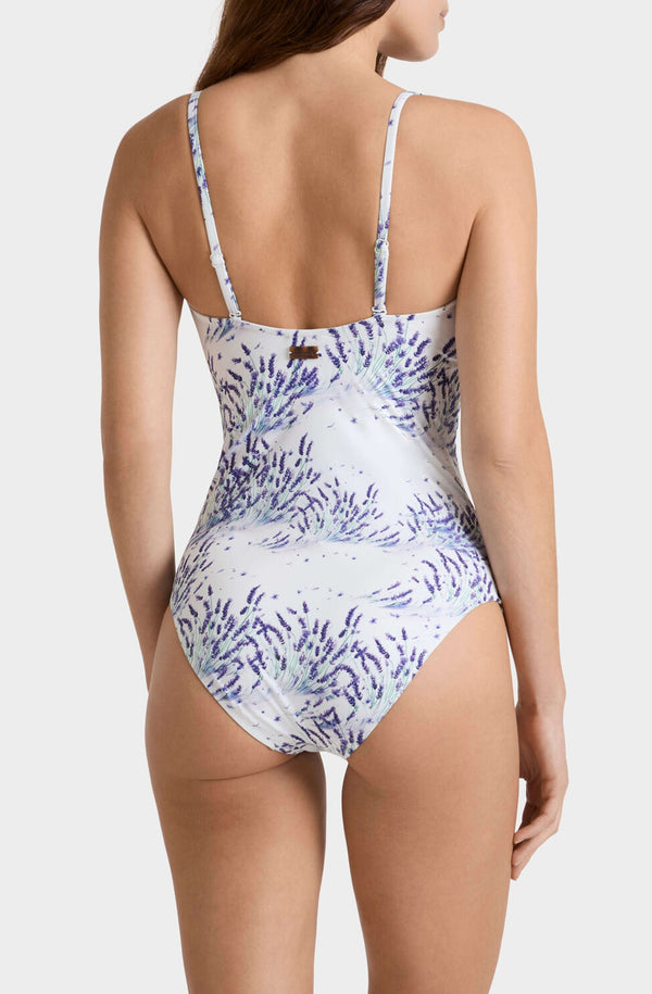 VILEBREQUIN Women Bandeau One-piece Swimsuit Lavender