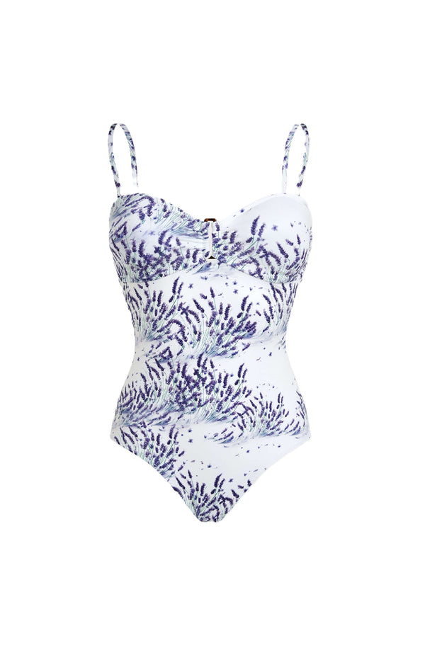 VILEBREQUIN Women Bandeau One-piece Swimsuit Lavender