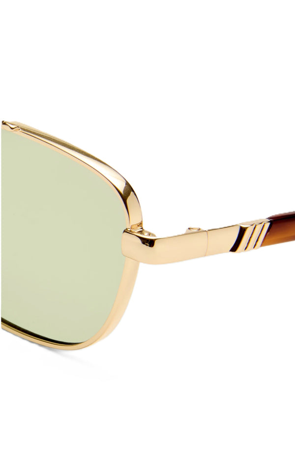 LE SPECS Unisex Le Mimi Gold Aviator Sunglasses