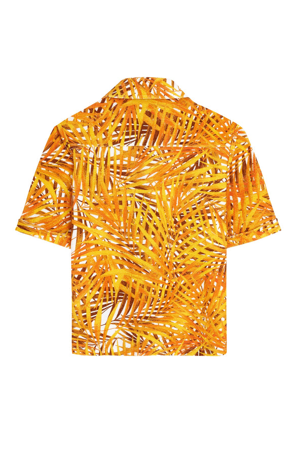 VILEBREQUIN Women Terry Polo Shirt Palm Leaves