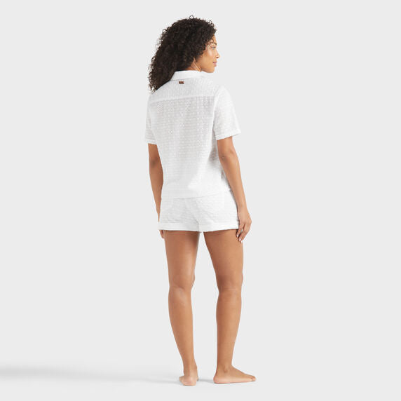 VILEBREQUIN Women Cotton Polo Broderie Anglaise