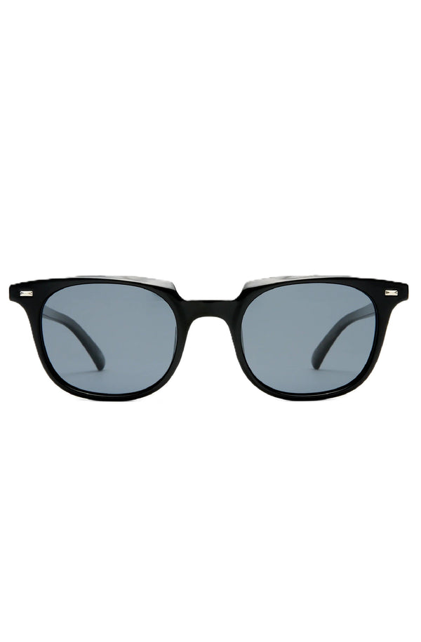 LE SPECS Unisex Le Resolu Black Round Sunglasses