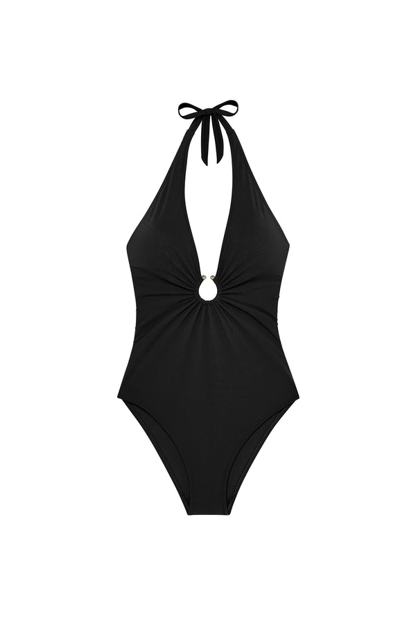 PAIN de SUCRE Women Leven Black One-Piece Swimsuit with Jewels