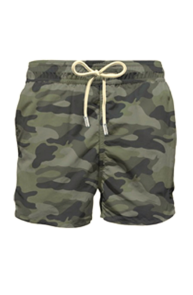 MC2 SAINT BARTH Men Swim Shorts Lightweight Fabric Lighting Mimetic