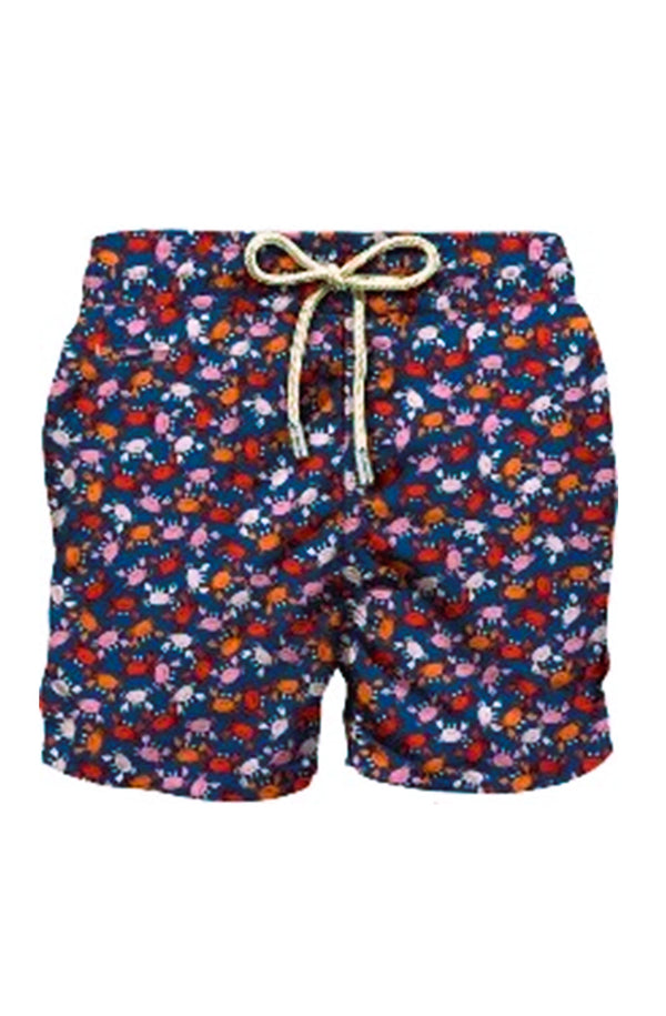 MC2 SAINT BARTH Men Lightweight Swim Shorts Lighting Micro Fantasy Granky Crab