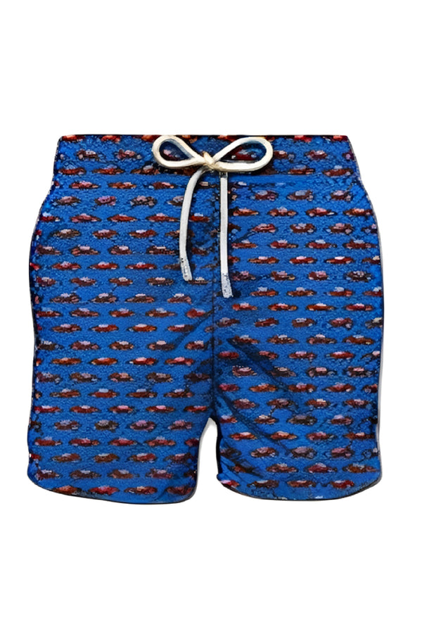 MC2 SAINT BARTH Men Lightweight Swim Shorts Lighting Micro Fantasy Wow Car