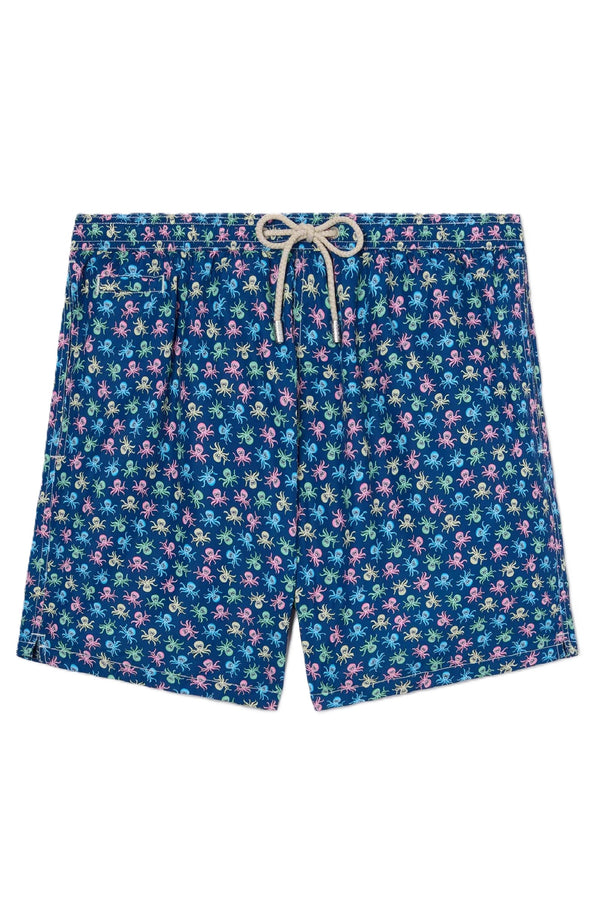 MC2 SAINT BARTH Men Lightweight Swim Shorts Lighting Micro Fantasy Octopus