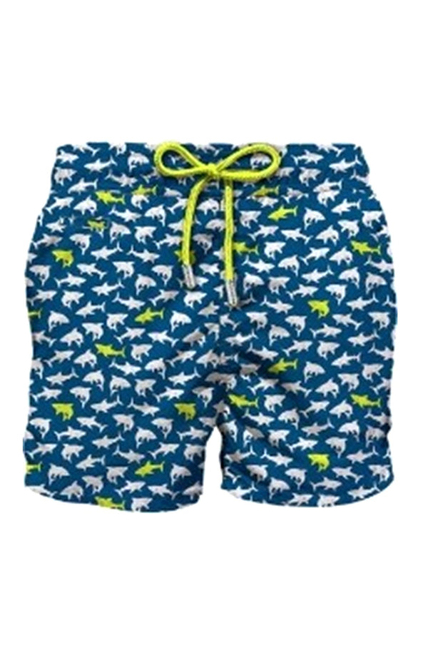 MC2 SAINT BARTH Men Lightweight Swim Shorts Lighting Micro Fantasy