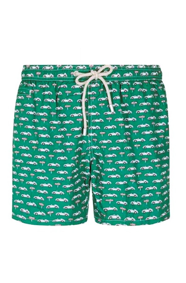 MC2 SAINT BARTH Men Lightweight Swim Shorts Lighting Micro Fantasy Road Trip