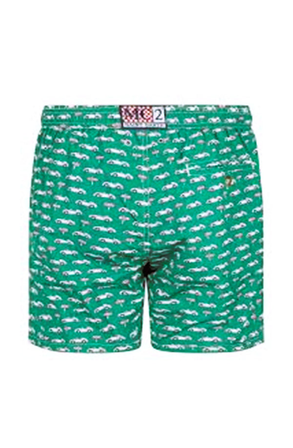 MC2 SAINT BARTH Men Lightweight Swim Shorts Lighting Micro Fantasy Road Trip