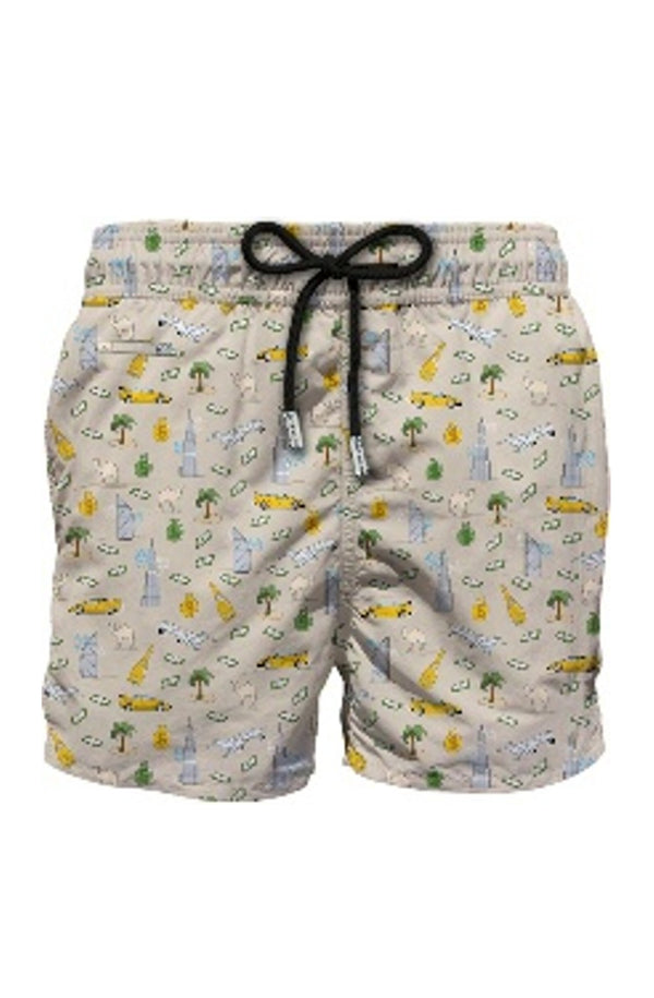 MC2 SAINT BARTH Men Lightweight Swim Shorts Lighting Micro Fantasy Rich Voyage