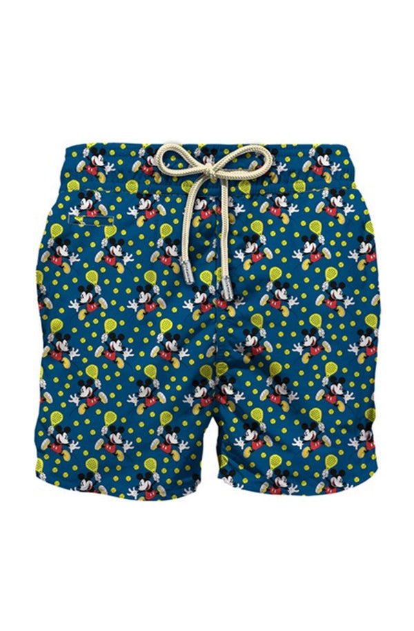 MC2 SAINT BARTH Men Lightweight Swim Shorts Lighting Micro Fantasy Mickey Padel