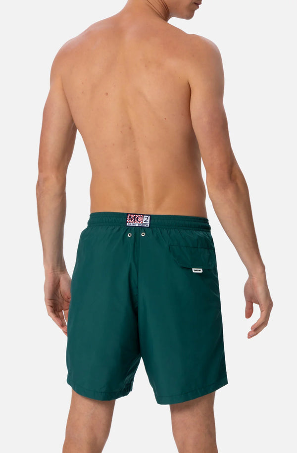 MC2 SAINT BARTH Men Lightweight Swim Shorts Lighting Pantone Teal Green