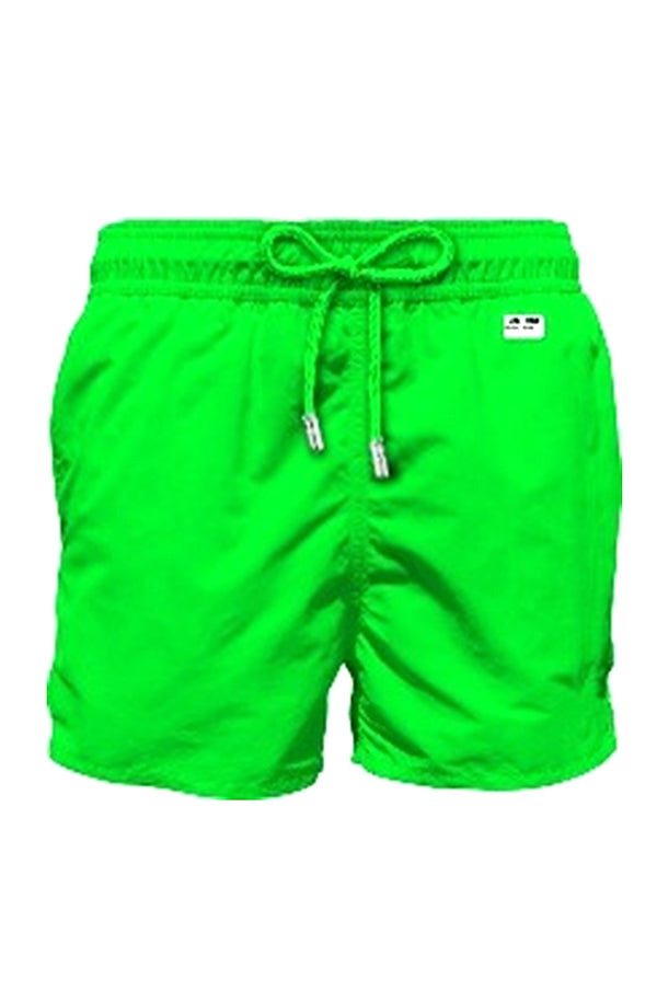 MC2 SAINT BARTH Men Lightweight Swim Shorts Lighting Pantone Fluo Green