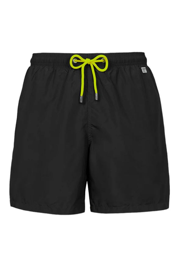 MC2 SAINT BARTH Men Lightweight Swim Shorts Lighting Pantone Black