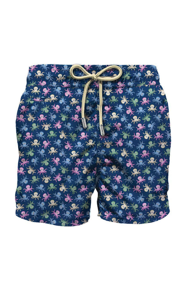 MC2 SAINT BARTH Men Lightweight Swim Shorts Lighting Micro Fantasy Octopus