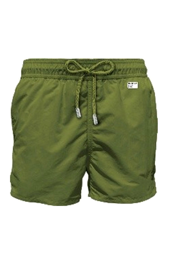 MC2 SAINT BARTH Men Lightweight Swim Shorts Lighting Pantone Military Green