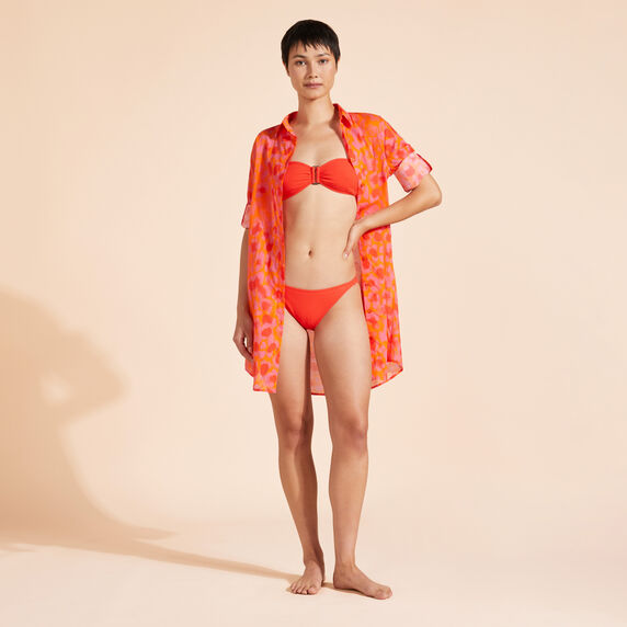 VILEEBREQUIN Women Mini Brief Bikini Bottom Jacquard Vichy