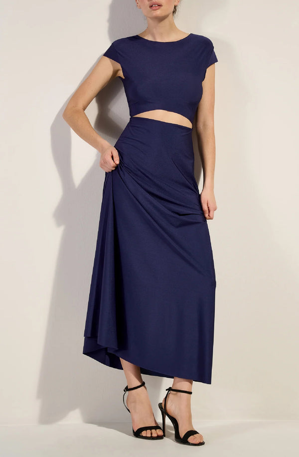 PAIN de SUCRE Women Lil Navy Short Sleeve Maxi Dress