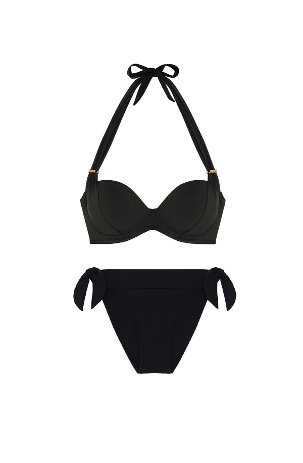 PAIN de SUCRE Women Lisia Underwired Top and Diva Ties-waist Bikini Bottom