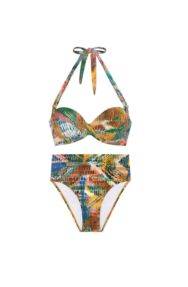 PAIN de SUCRE Women Lisia Half-cup Top and Tobago High-waist Bikini