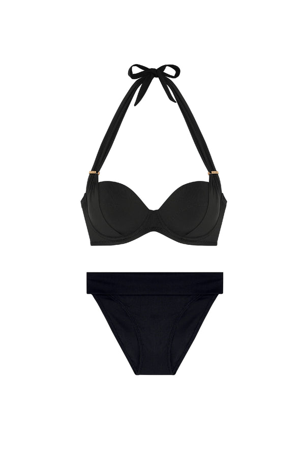 PAIN de SUCRE Women Lisia Underwired Top and Tobago High-waisted Bikini Bottom
