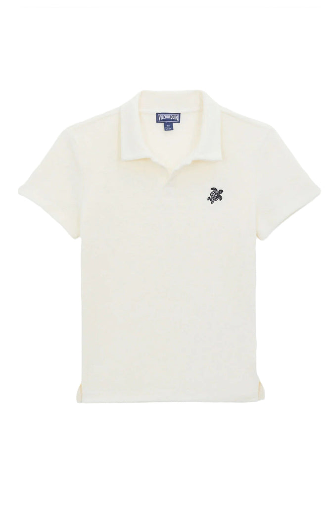 VILEBREQUIN Boys Terry Polo Embroidered Turtle
