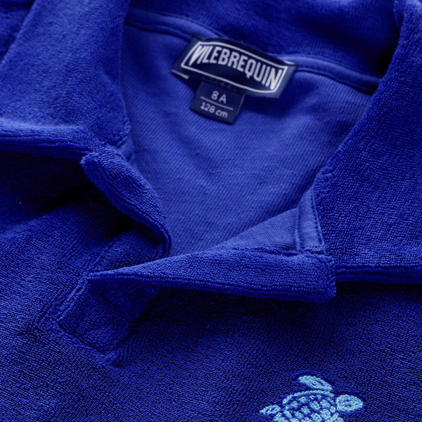 VILEBREQUIN Boys Terry Polo Embroidered Turtle