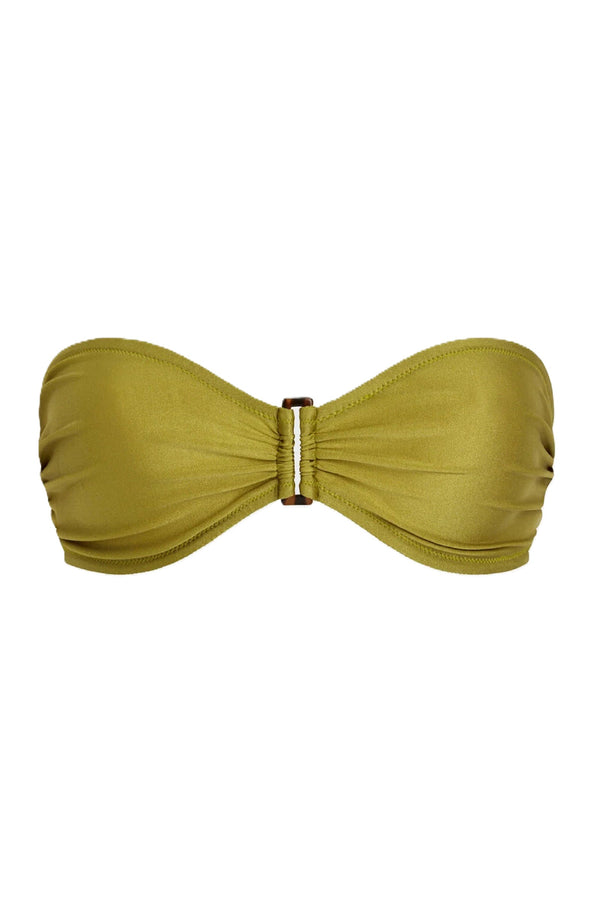 VILEBREQUIN Women Bandeau Shiny Stretch Bikini Top Solid