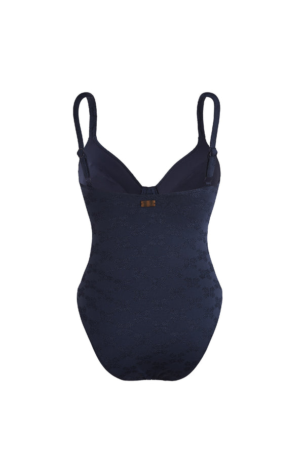VILEBREQUIN Women Underwire One-Piece Swimsuit Turtle Monogram