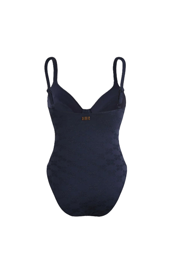 VILEBREQUIN Women Underwire One-piece Swimsuit Turtle Monogram Jacquard