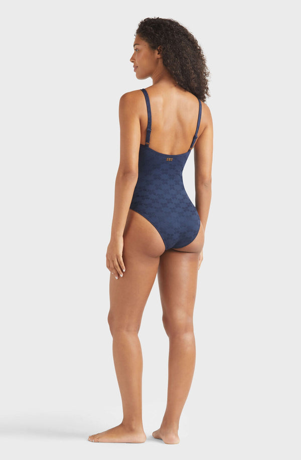 VILEBREQUIN Women Underwire One-piece Swimsuit Turtle Monogram Jacquard