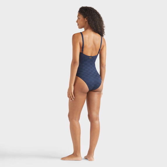 VILEBREQUIN Women Underwire One-Piece Swimsuit Turtle Monogram