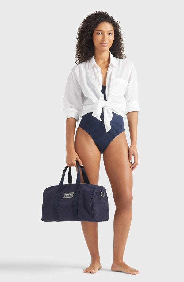 VILEBREQUIN Women Underwire One-Piece Swimsuit Turtle Monogram