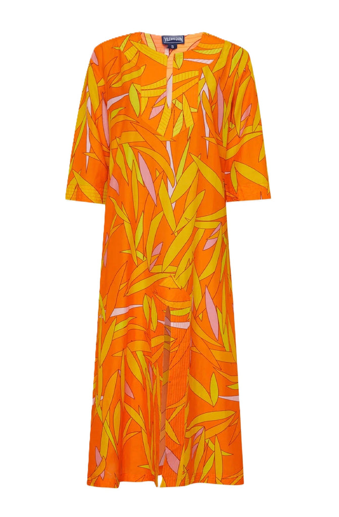 VILEBREQUIN Women Cotton and Silk Long Kaftan Madrague