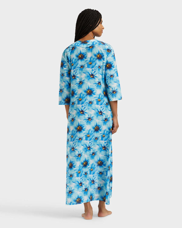 VILEBREQUIN Women Cotton Voile Kaftan Poppies