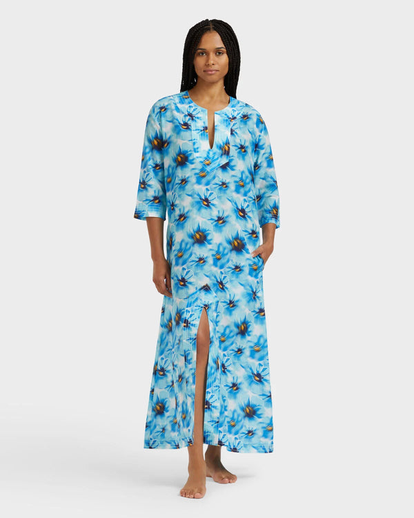 VILEBREQUIN Women Cotton Voile Kaftan Poppies