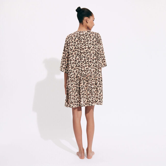 VILEBREQUIN Women Short Dress Turtles Leopard