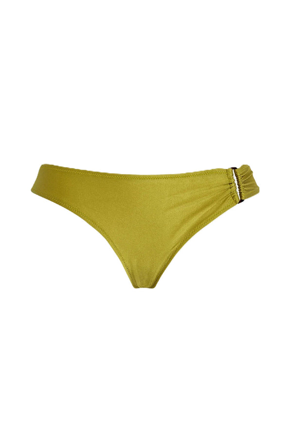 VILEBREQUIN Women Mid Rise Shiny Stretch Bikini Bottom Solid