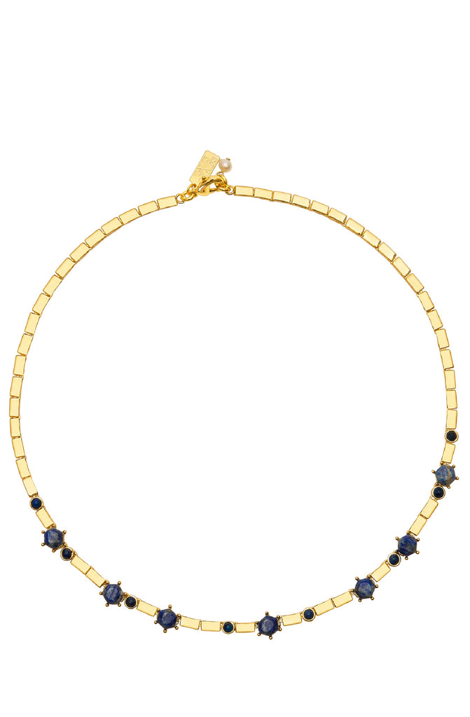 THALIS CHAIN Women Los Angeles Choker- Lapis