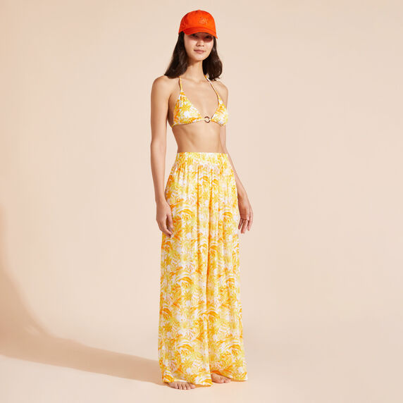 VILEBREQUIN Women Triangle Bikini Top Tahiti Flowers