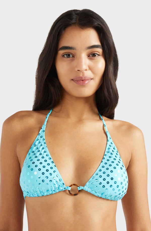 VILEBREQUIN Women Triangle Bikini Top Relief Sparkling