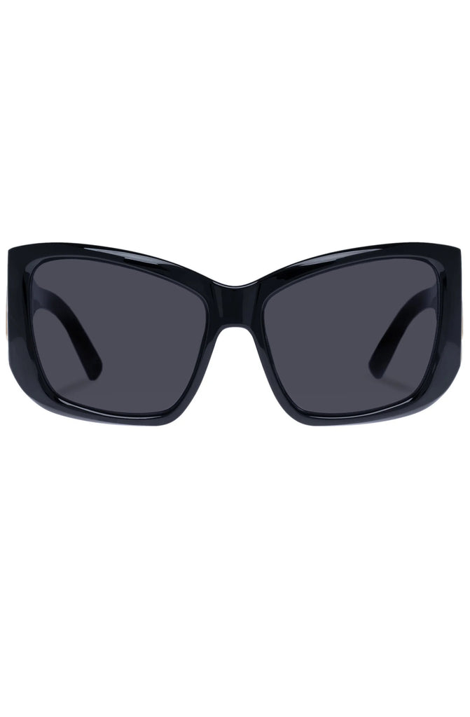 LE SPECS Primal Instinct Black Unisex Square Sunglasses