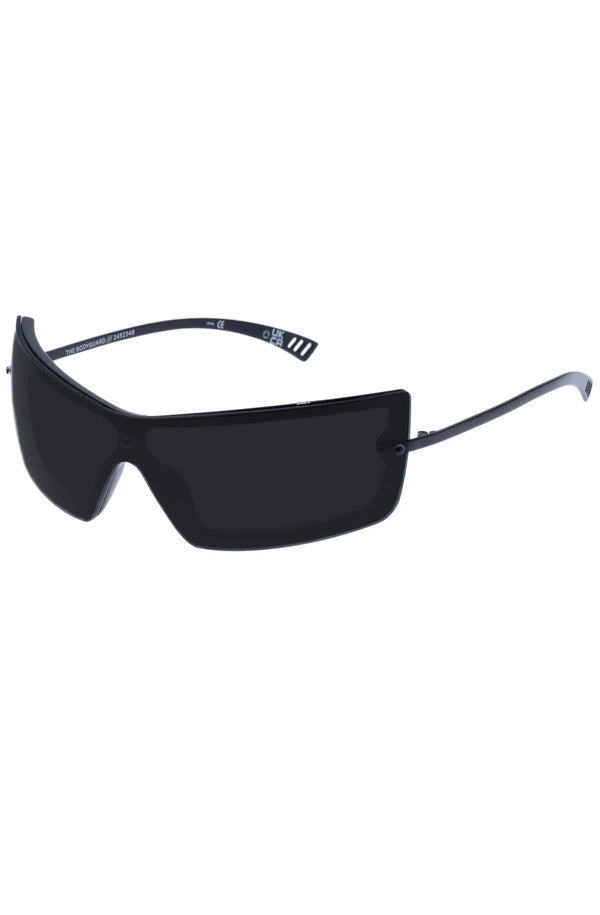 LE SPECS Unisex The Bodyguard Black Wrap Sunglasses