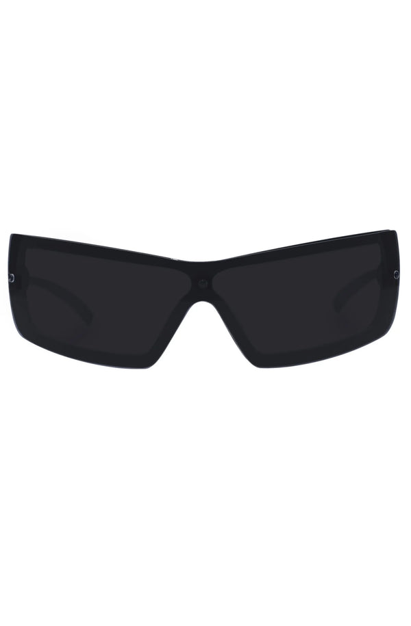 LE SPECS Unisex The Bodyguard Black Wrap Sunglasses
